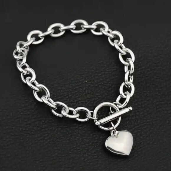 Heart Bracelet and Necklace set - Picture 2 of 7